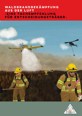 Titelblatt der Broschüre "Waldbrandbekämpfung aus der Luft"
